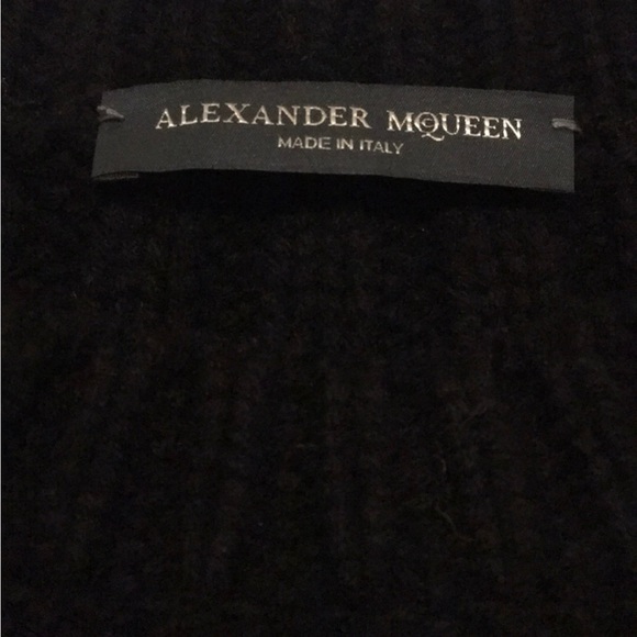 Alexander McQueen balck 100% virgin wool sweater with zips - Picture 3 of 6